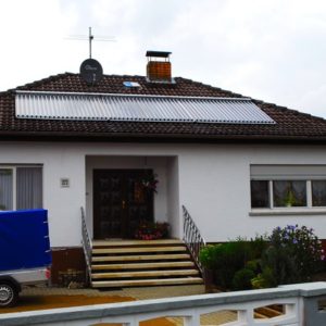 Bensheim - Solar + Kaminofen, Öl nur noch als Notheizung